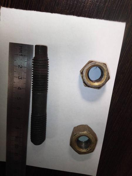 Шпилька М14х80 35Х ГОСТ с гайками — фото 2